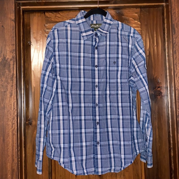 Eddie Bauer Plaid Long Sleeve Button Down Shirt - Picture 3 of 7